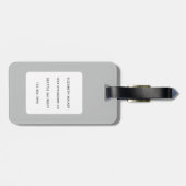 猫の荷物タグ ラゲッジタグ (裏面横)