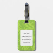 猫の荷物タグ ラゲッジタグ (裏面縦)