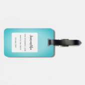 猫の荷物タグ ラゲッジタグ (裏面横)