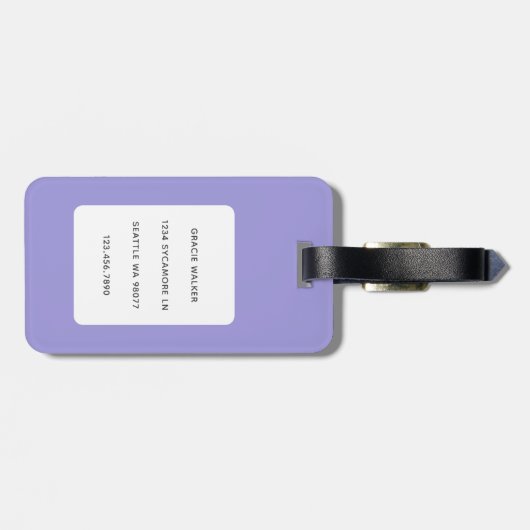 猫の荷物タグ ラゲッジタグ (裏面横)