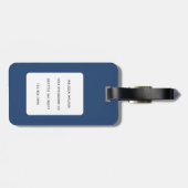 猫の荷物タグ ラゲッジタグ (裏面横)