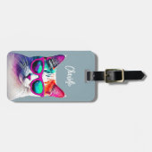 猫の荷物タグ ラゲッジタグ (正面横)