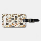 猫の荷物タグ ラゲッジタグ (正面横)