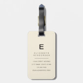 猫の荷物タグ ラゲッジタグ (裏面縦)