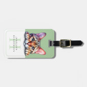 猫の荷物タグ ラゲッジタグ (正面横)