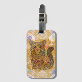 猫の荷物タグ ラゲッジタグ (正面縦)