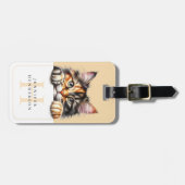 猫の荷物タグ ラゲッジタグ (正面横)