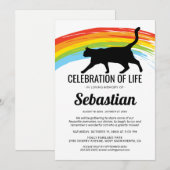 猫の葬儀 追悼 レインボーブリッジ 招待状 (正面/裏面)