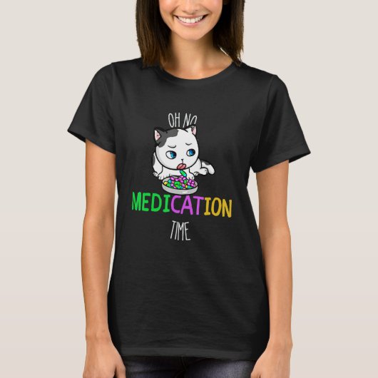 猫の薬 Tシャツ (正面)
