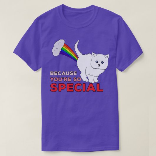猫の虹がおもしろい怖いから Tシャツ (デザイン正面)