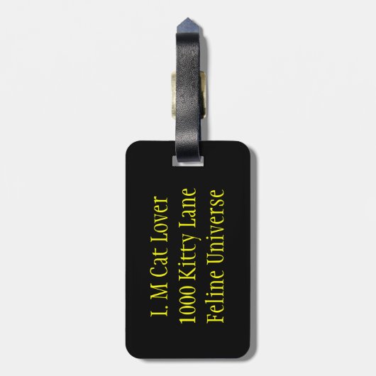 猫の虹 ラゲッジタグ (裏面縦)