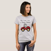 猫の行く場所赤い車のTシャツおよびギフト Tシャツ (正面フル)