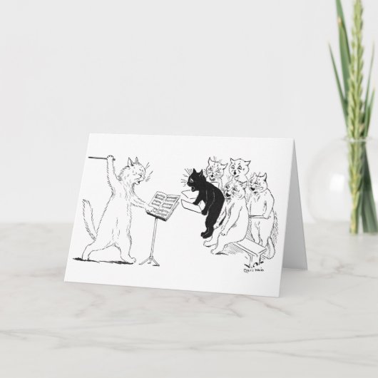 猫の行なうコーラスのヴィンテージルイWain カード (正面)