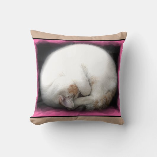 猫の装飾用クッションを妨げないで下さい クッション (正面)