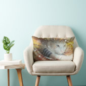 猫の装飾用クッション ランバークッション (椅子)