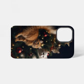 猫の装飾的なツリー、画像、カスタマイズ  iPhoneケース (裏面横)