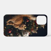 猫の装飾的な木、画像、カスタマイズ Case-Mate iPhoneケース (裏面 (横))