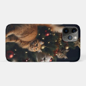 猫の装飾的な木、画像、カスタマイズ  Case-Mate iPhoneケース (裏面(横))