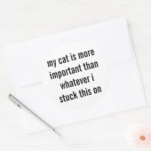 猫の覇権 ラウンドシール (封筒)