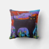 猫の規則の枕 クッション (裏面)