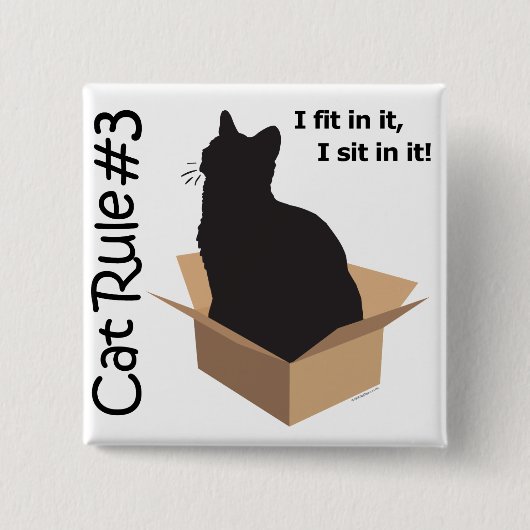 猫の規則#3ボタン 缶バッジ (正面)