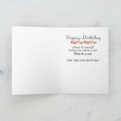 猫の視点からの誕生日思考(カード) カード (内部)