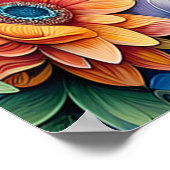 猫の視線 – エメラルドの瞳の猫 ポスター (角)