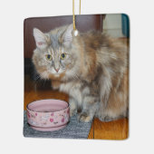 猫の視線 セラミックオーナメント (左)