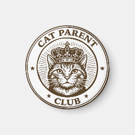 猫の親クラブ - 猫に飼われる人類のための会 マグネット