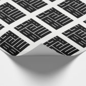 猫の角字 ラッピングペーパー (角)