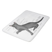 猫の解剖図 バスマット (アングル)