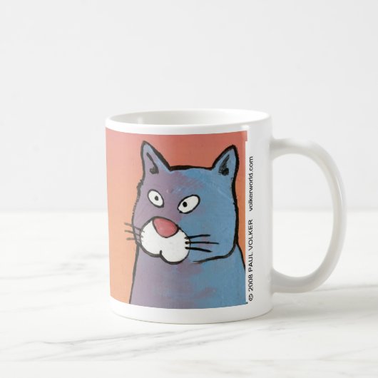 猫の解決$12.95 コーヒーマグカップ (右)