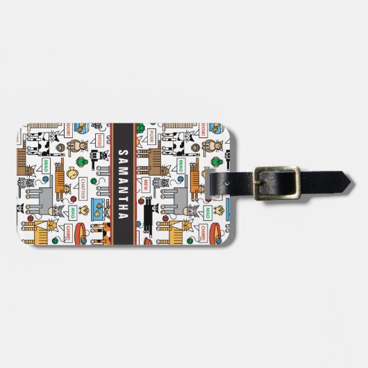 猫の言うこと ラゲッジタグ (正面横)