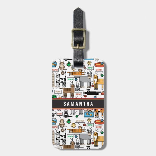 猫の言うこと ラゲッジタグ (正面縦)