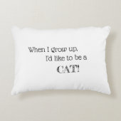 猫の言葉を使った枕 アクセントクッション (正面)
