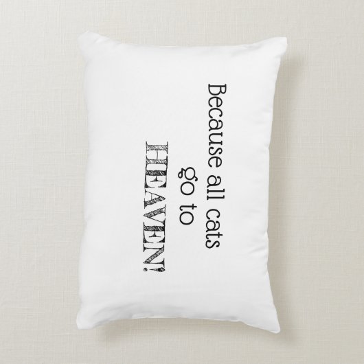 猫の言葉を使った枕 アクセントクッション (裏面(縦))