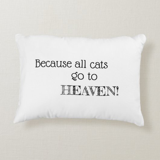 猫の言葉を使った枕 アクセントクッション (裏面)