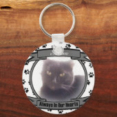 猫の記念碑は常に私たちのハート キーホルダー (正面)