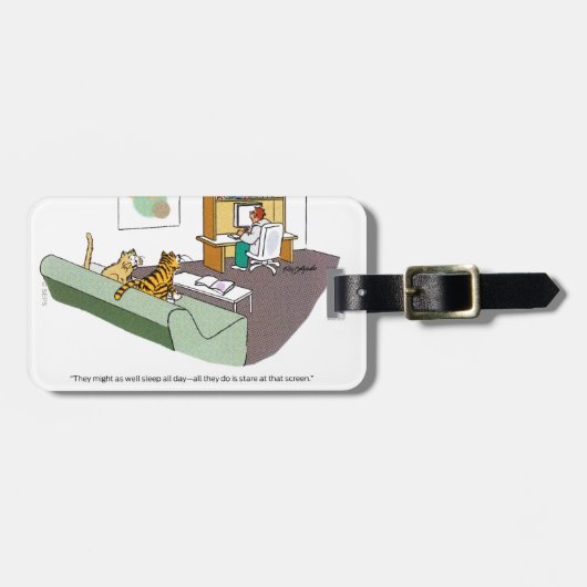 猫の話 ラゲッジタグ (正面横)