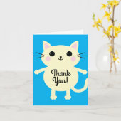 猫の誕生会 カード (黄色い花)