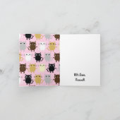 猫の誕生会 カード (内部)