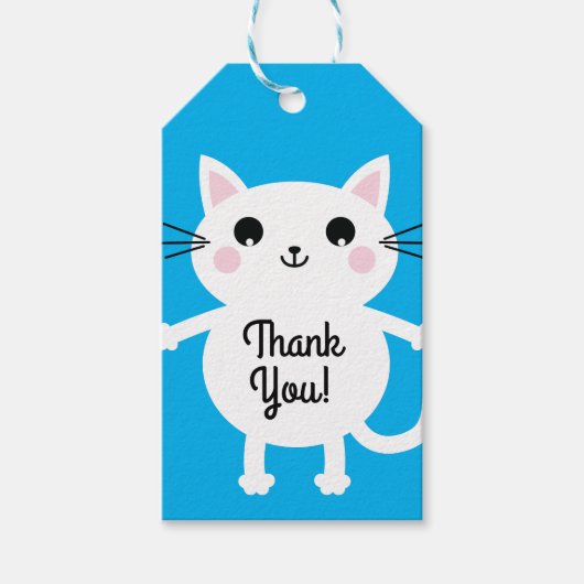 猫の誕生会 ギフトタグ (正面)