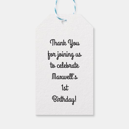 猫の誕生会 ギフトタグ (裏面)