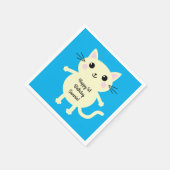 猫の誕生会 スタンダードカクテルナプキン (角)