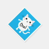 猫の誕生会 スタンダードカクテルナプキン (角)