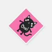 猫の誕生会 スタンダードカクテルナプキン (角)
