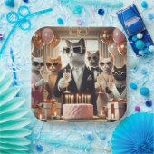 猫の誕生会 ペーパープレート (パーティー)