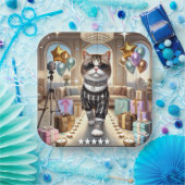 猫の誕生会 ペーパープレート (パーティー)