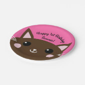 猫の誕生会 ペーパープレート (アングル)