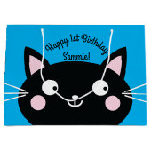 猫の誕生会 ラージペーパーバッグ (正面)